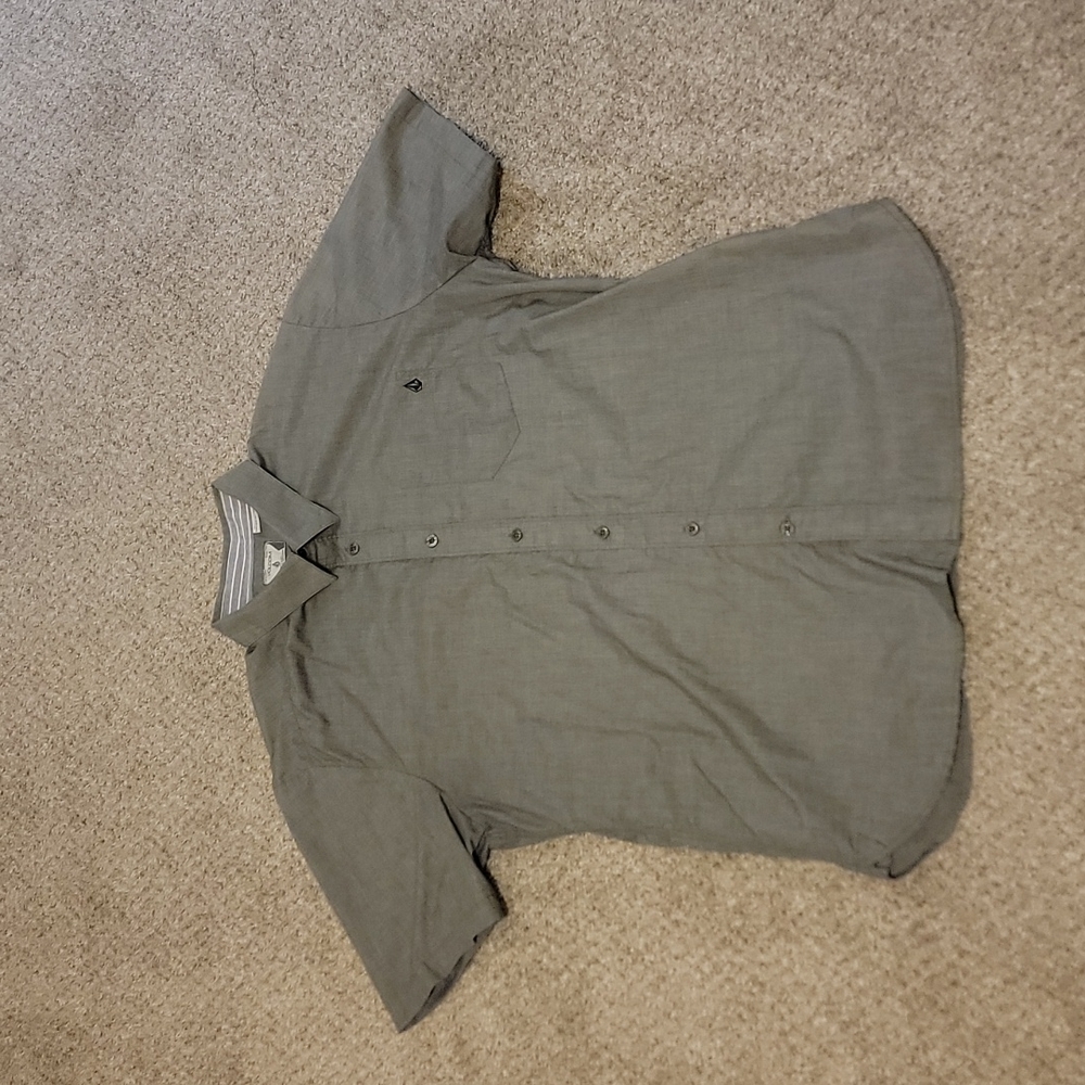 Set Of 2 Volcom Short Sleeve Button Up Shirt Soli… - image 2